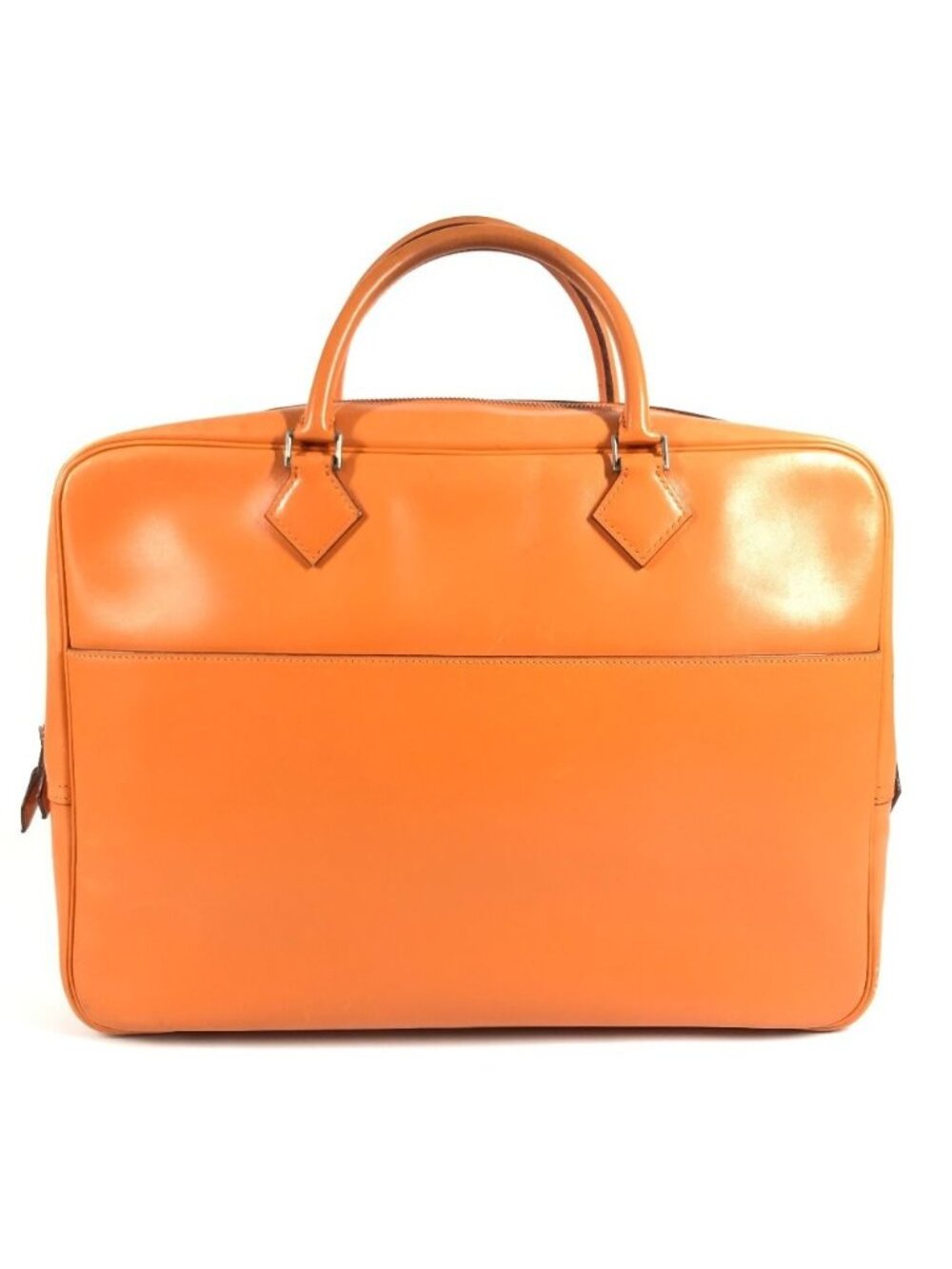 Hermes Business Bag Plume Doc 38 Leather Orange
